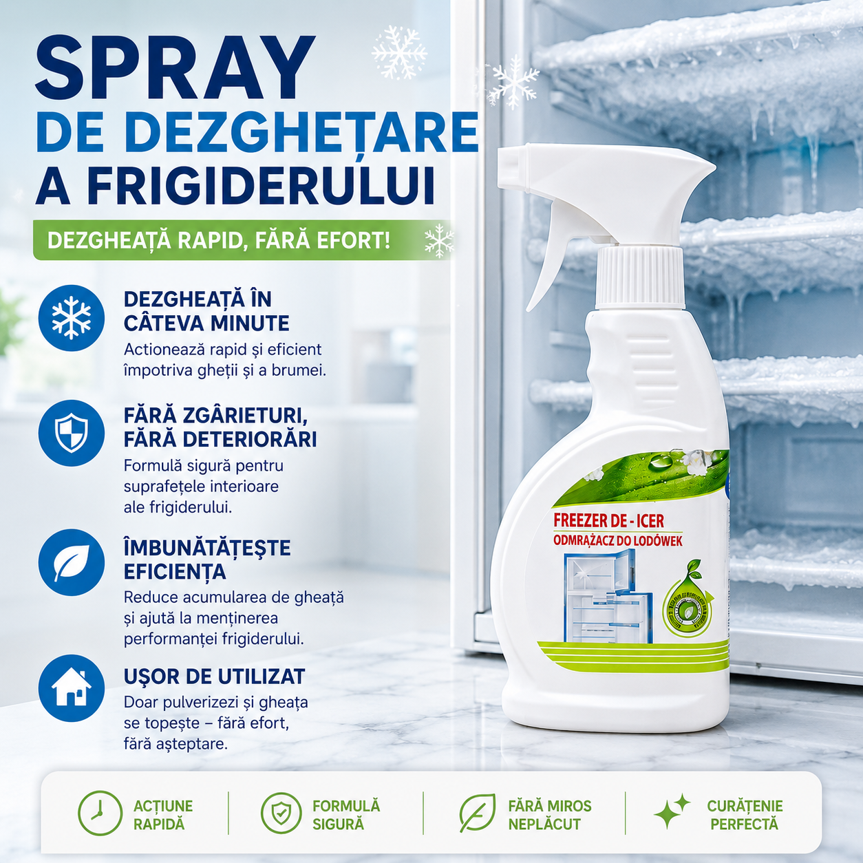 Spray Dezghețare Rapidă