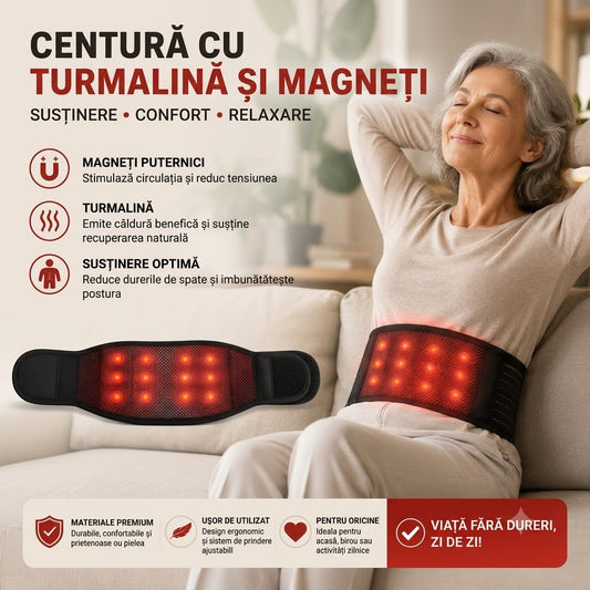 Centură magnetica cu turmalină și magneți