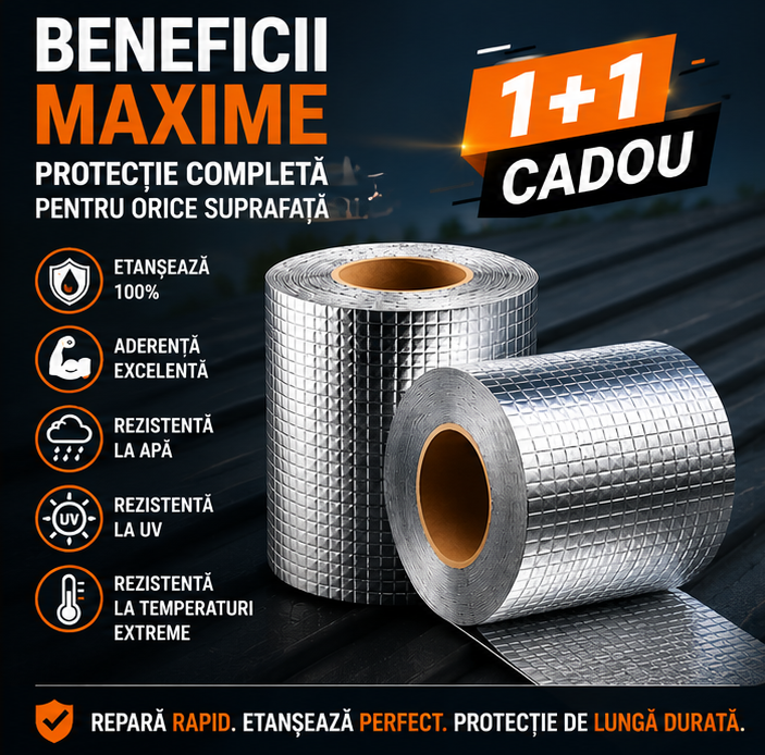 Bandă de etanșare pentru crăpături și infiltrații – 1+1 GRATIS